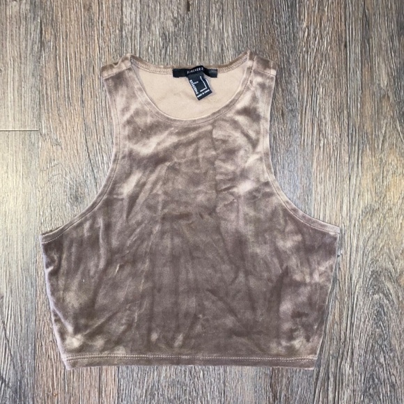 Forever 21 size small velvet bralette tank top - Picture 2 of 3